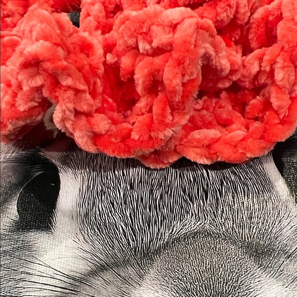 Salmon Scrunchies crochet set of 2 - Picture 3 of 3